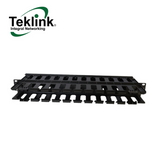 Organizador cable horizontal ranurado 1U  MTL-ORG-1U Marca: Teklink