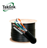 Cable UTP para exteriores categoria 5 color negro (1 METRO) Marca: Teklink