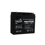 Batería de 12V  17AH para alarma BAT-PL17 Marca: Teklink