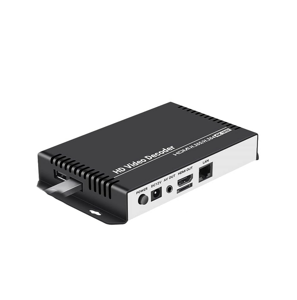 Uraytech Wireless Decoder Decodificador de audio de vídeo HD UHAD265-1-4K Marca: URay | Secur...