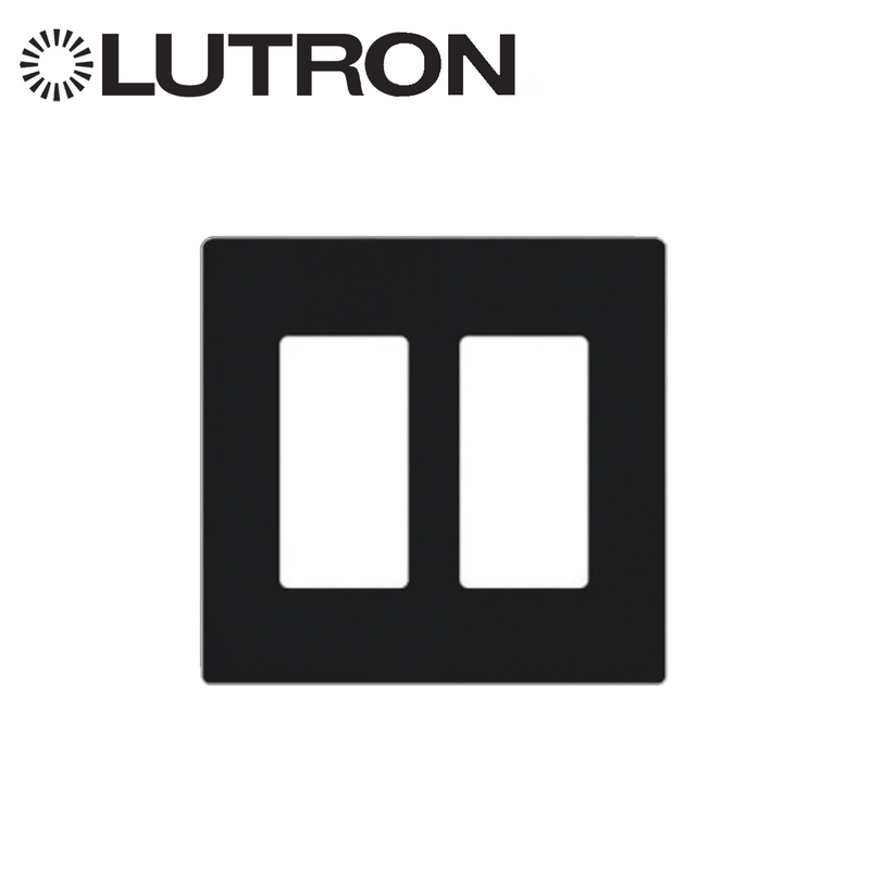 Placa de pared 2 espacio, para atenuador (dimmer), switch ó control remoto PICO inalámbrico CW2BL Marca: Lutron