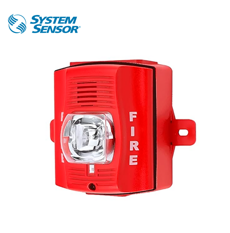 Luz estroboscópica de bocina exterior de dos cables y montaje en pared SS-P2RK Marca: System Sensor