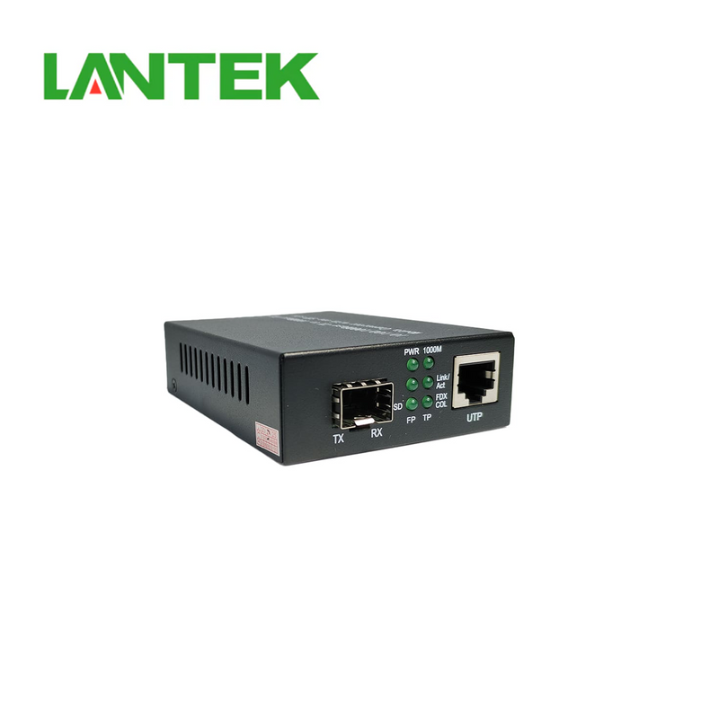 Convertidor de medios 1G SFP (No incluye el Gbic) LTK-MCSFP LANTEK Marca: Lantek