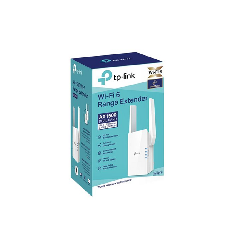 Extensor de Red Wi-Fi 6 AX1500 RE505X Marca: TP-Link