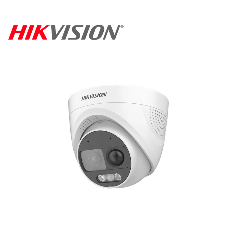 Cámara de seguridad análoga Turret de 2MP ColorVu TURBOHD luz blanca 20 metros Marca: Hikvision