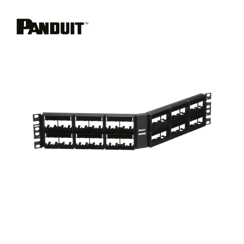Patch panel modular de 48 puertos angulado CPPLA48WBLY Marca: Panduit