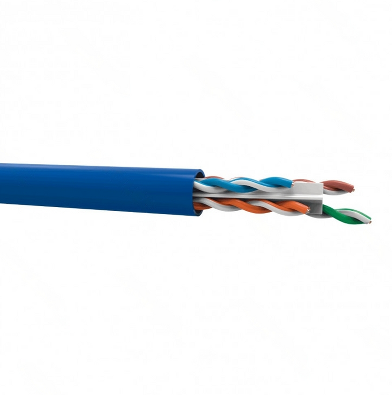 Cable transmisión de datos GIGALAN U/UP CAT6 23AWG color azul Marca: Furukawa