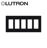 Placa de pared 5 espacios, para atenuador (dimmer), switch ó control remoto PICO inalámbrico CW5BL Marca: Lutron