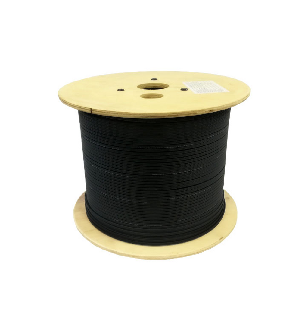 Cable de fibra óptica 2 hilos DROP FTTH Jacket 1000MTS Marca: Tekli