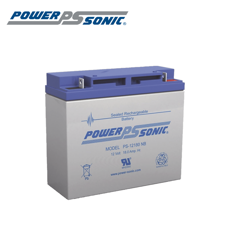 Batería 12V, 18AH, Para Respaldo, Tecnologías AGM/VRLA PS-12180-NB Marca: PowerSonic