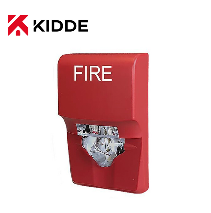 Luz estroboscópica PARED multicandela roja con leyenda EG1VRF Marca: Kidde