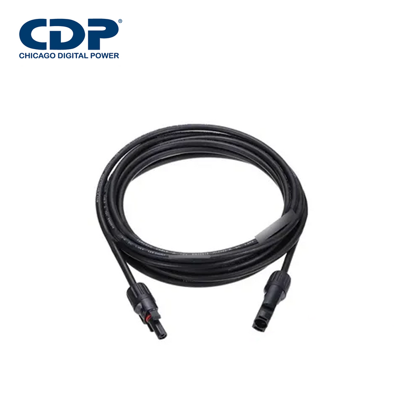Conector MC4 para Cable Solar / 1500VDC / Conector DC / Color Negro SOLMC4-11B Marca: CDP