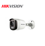 Cámara de vigilancia analógica con resolución 5MP con tecnología ColorVu DS2CE10HFTF28 Marca: Hikvision
