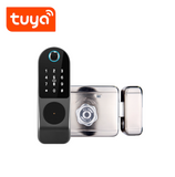 Cerradura llavin inteligente WIFI huella + codigo + tarjeta 1000 usuarios tecnologia Tuya TK-EA1-K Marca: Tuya