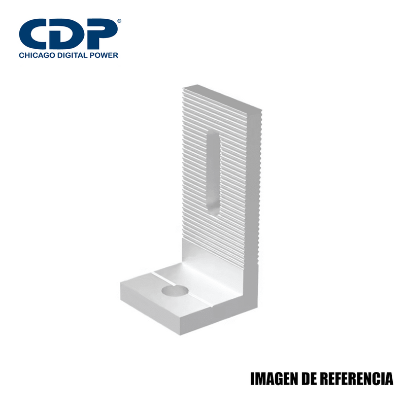Soporte Tipo L para Riel Solar / Aluminio / Con Tornillos SOLMNT-L Marca: CDP