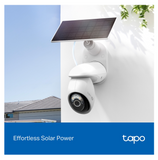 Cámara de seguridad Wi-Fi con panel solar 4K PAN/TILT Marca: TAPO