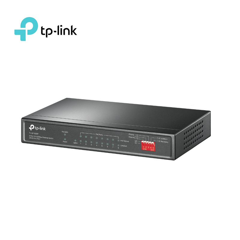 Switch omada de escritorio 9 puertos TL-SF1009P Marca: TP-Link