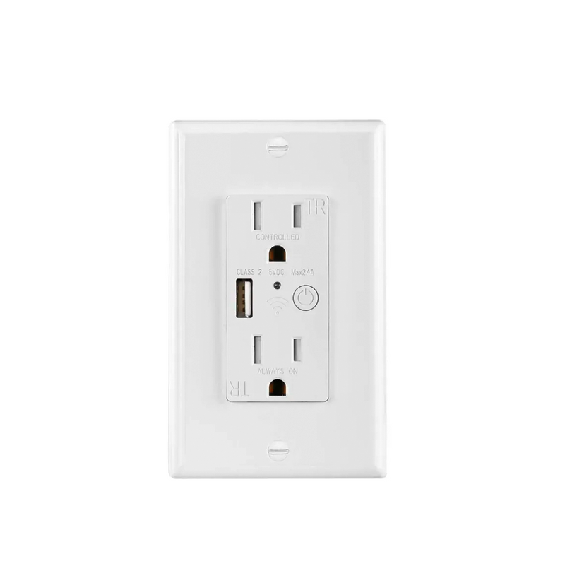 Tomacorriente USB color blanco WSWHT01 Marca: General