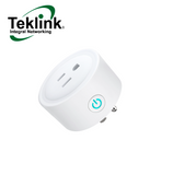 Enchufe inteligente WIFI tecnología Tuya 1 toma 110-250VAC 10A TK-BSD01 Marca: Teklink