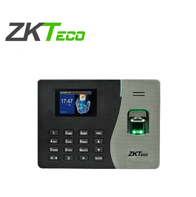 Terminal de tiempo y asistencia IP con Reconocimiento de Huella Digital Marca: ZKteco