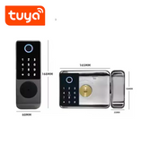 Cerradura llavin inteligente WIFI huella + codigo + tarjeta 1000 usuarios tecnologia Tuya TK-EA1-K Marca: Tuya