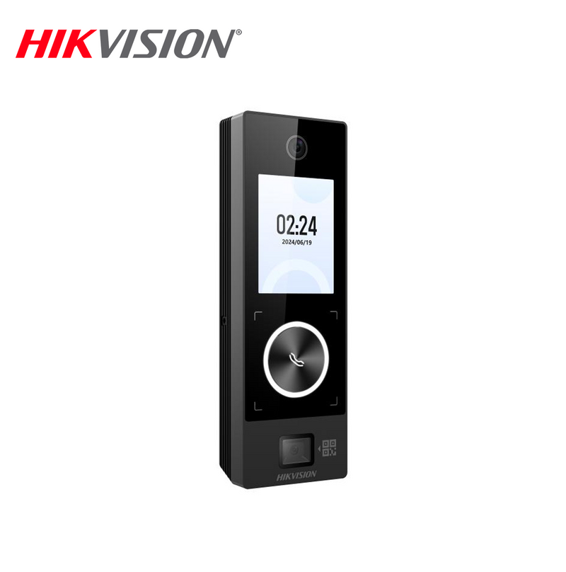 Terminal Facial Min Moe Wi-Fi & PoE IP65 con Botón de Llamada, 1,000 Rostros, 3,000 Tarjetas Prox EM – HIK-IA DS-K1T323EBWX-QRE1 Marca: Hikvision
