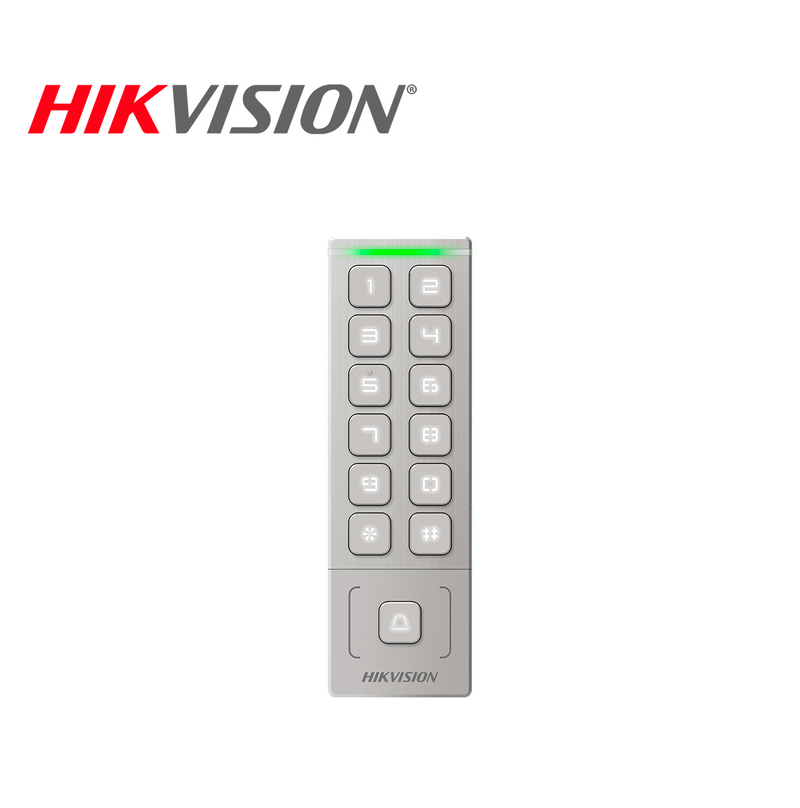 Lector de tarjeta y codigo DS-K1T809MX Marca: Hikvision