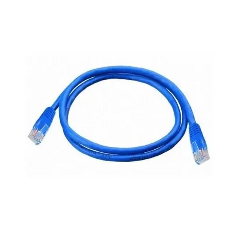 Cable de red patch cord UTP, US, CAT6, 2 pies (60cm) color azul. MC6-01F02B Marca: Cablix