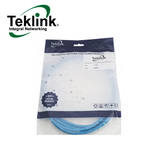 Patch Cord UTP CAT 6A Azul 7ft (2.13MTS) PCU-6A07-BL Marca: Teklink