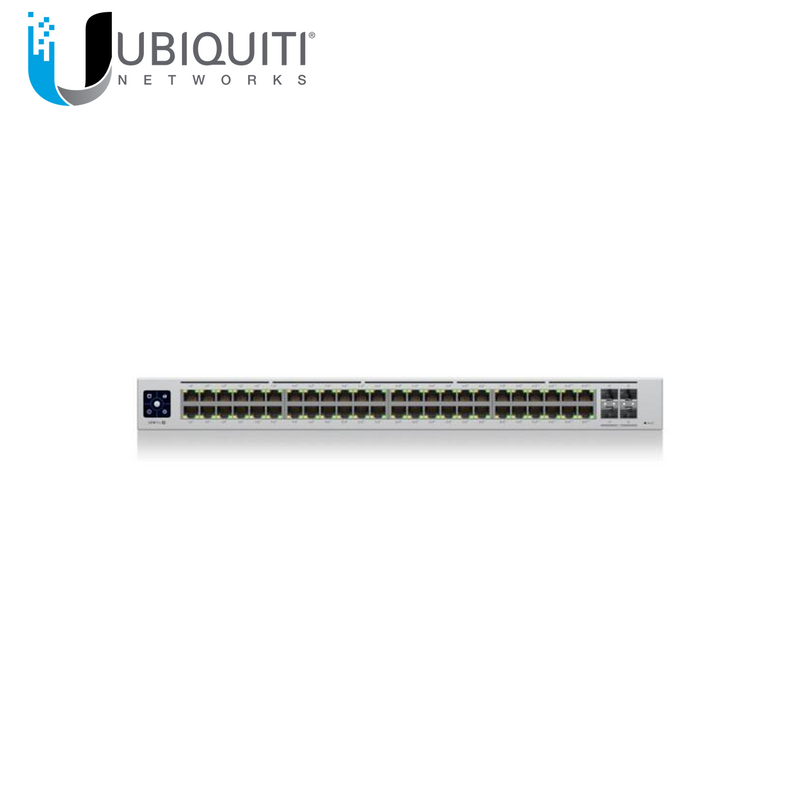 UniFi Switch USW-Pro-48-POE Gen2, Capa 3 de 48 puertos PoE 802.3at/bt + 4 puertos 1/10G SFP+, 600W USW-PRO-48-POE Marca: Ubiquiti