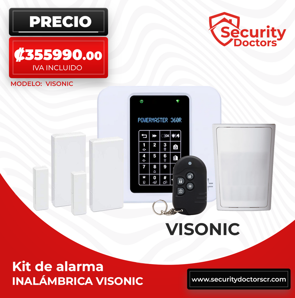 Kit De Alarma Inal mbrica Marca VISONIC Security Doctors kit-de-alarma-inal-mbrica-marca-visonic-security-doctors