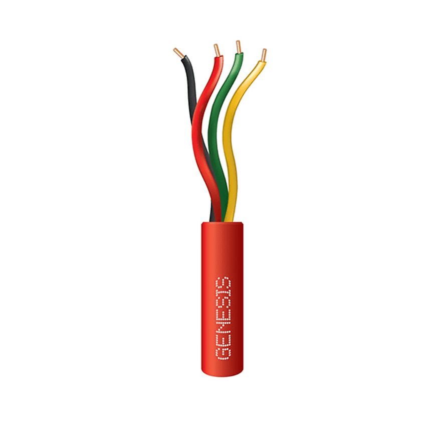 Cable Honeywell Genesis 4612 14/2C Blindado Para Alarma De Incendios - 50 Pies De Cobre Desnudo Trenzado