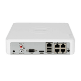 Videograbador IP PoE para 4 canales 4MP 1HDD Marca: Hikvision