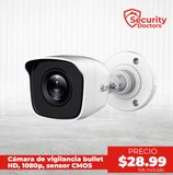 Cámara de vigilancia bullet HD, 1080p, sensor CMOS 2MP, IR20m THCB120M28 Marca: HiLook