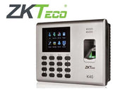 Biométrico para control de asistencia K40 Marca: ZKTeco