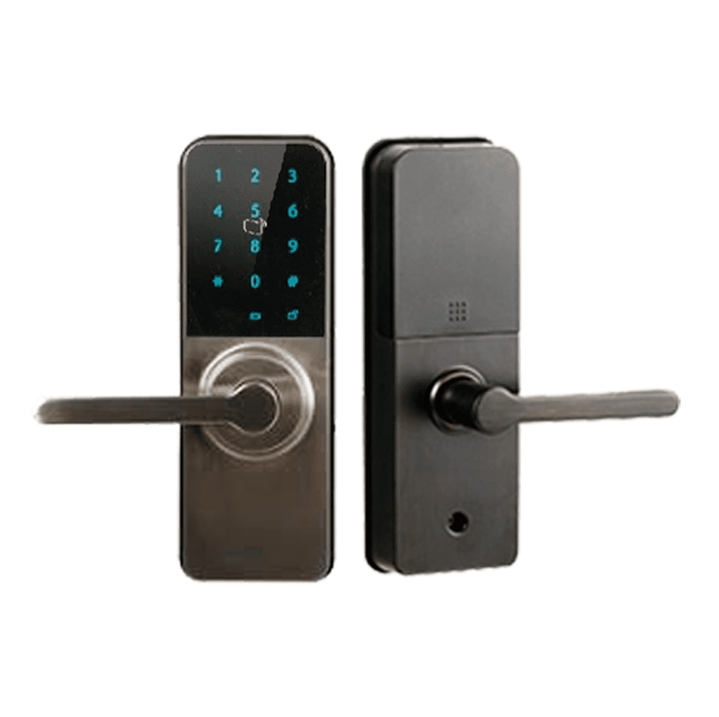 HAIFUAN Cerradura de puerta digital, desbloqueo con tarjeta M1, código y  llave, predeterminado para orientación a la mano izquierda