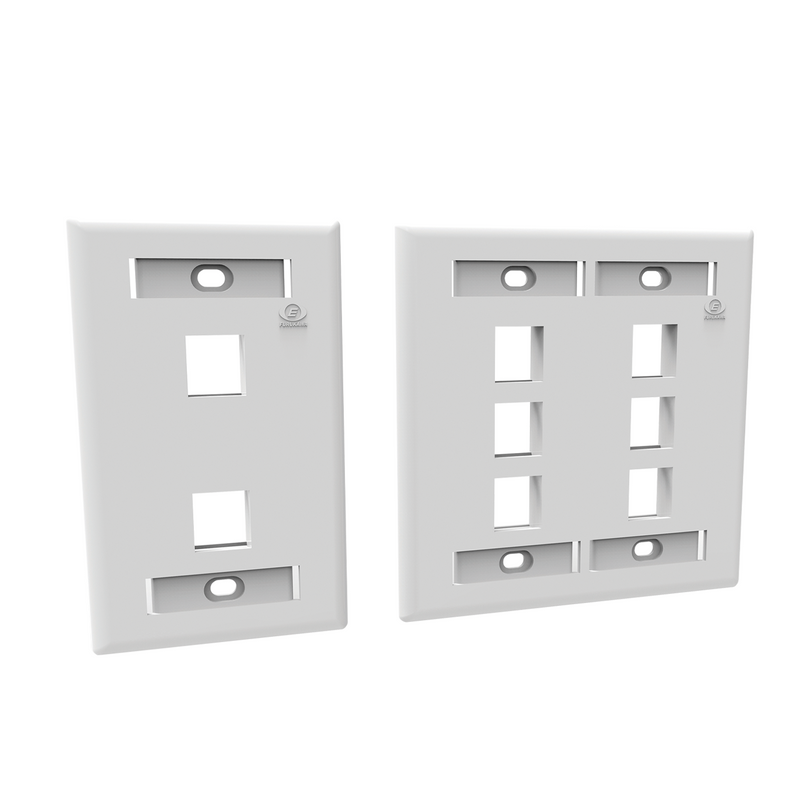 Placa de 4 puertos Faceplate Blanco 35050090 Marca; Furukawa Electric