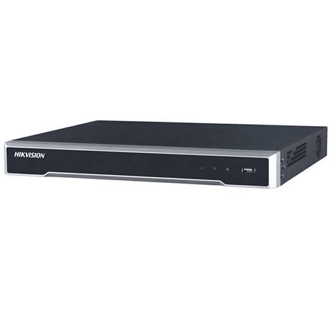 Videograbador IP para 16 canales PoE 8MP 2HDD Marca: Hikvision