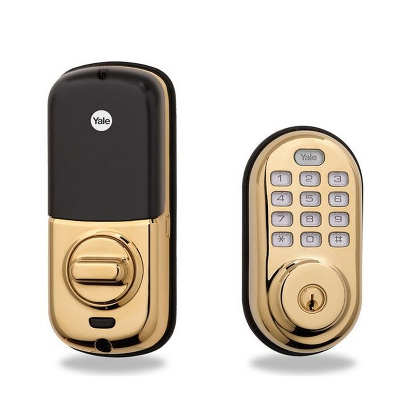 Cerradura inteligente con cerrojo Z-Wave con botón YRD210 Marca: Yale