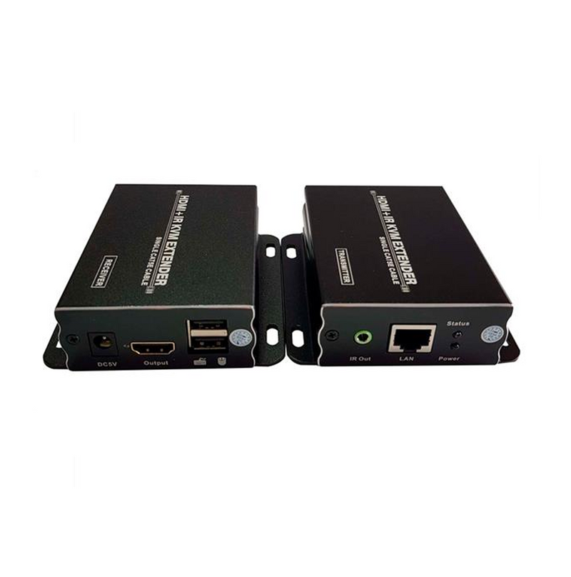 Extensor HDMI (120m) con 2 puertos USB (kvm +ir ) Marca: Dlux