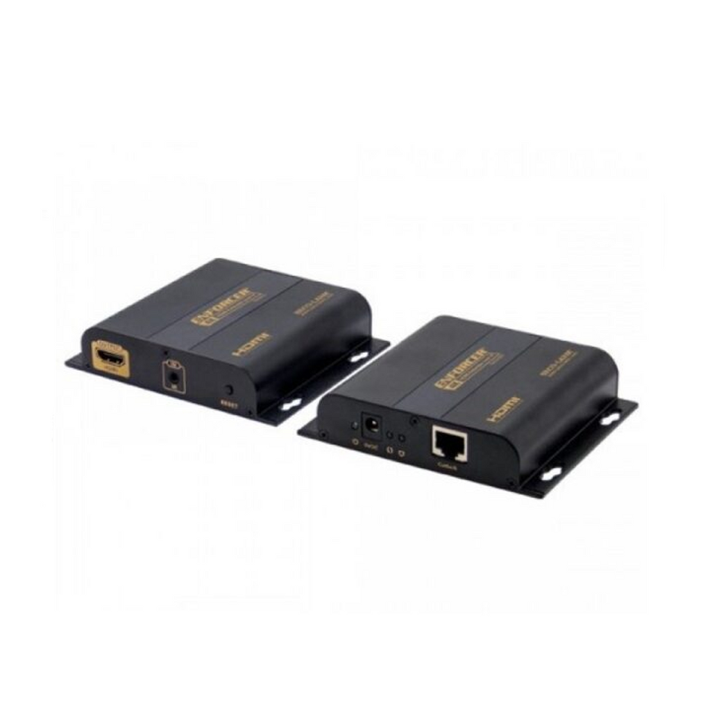 Extensor HDMI sobre IP 4k, transmisor y receptor, CAT5E (100m) / CAT6 (120m) Marca: Enforcer