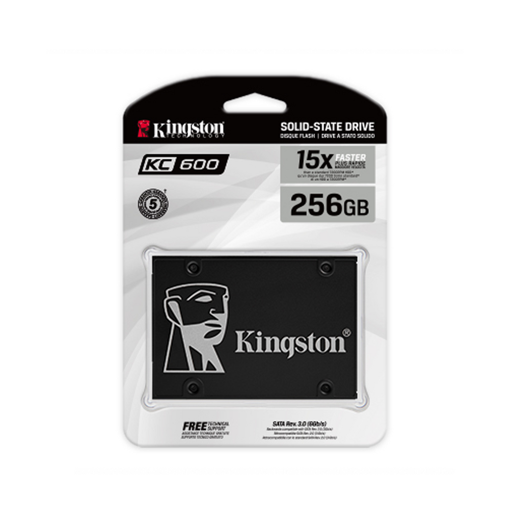 Disco duro interno KC600 SSD/256GB cifrado Marca: Kingston