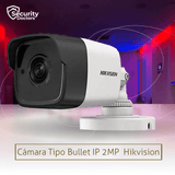 Cámara Tipo Bullet IP 2MP 2.8mm H.265 Marca: Hikvision