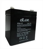 Batería para sistema de alarma 12 V 4 Amp PL4 Marca: dLux