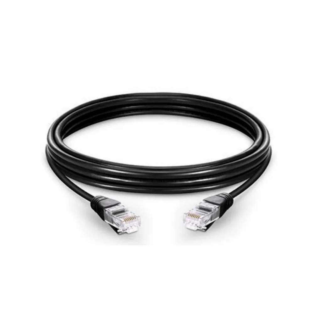 Cable de red patch cord UTP/US/CAT6 color negro Marca: Cablix