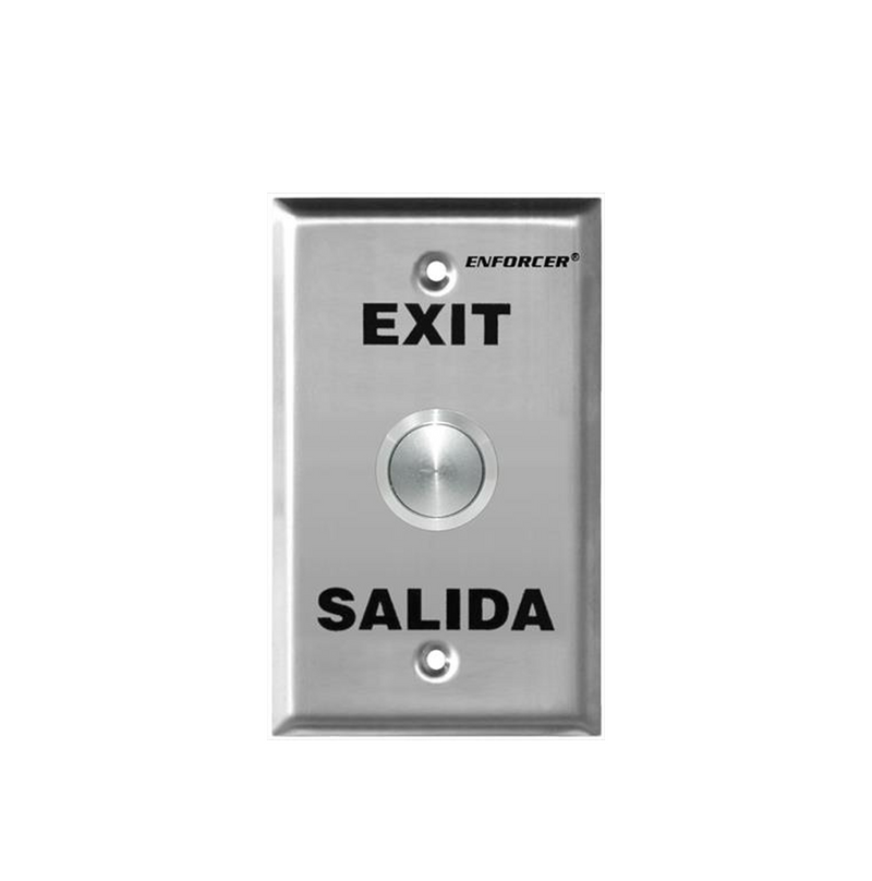 Botón de salida anti vandalismo grande NO / NC Marca: Enforcer