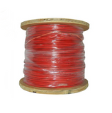 Cable de alambre de 305 metros, 2 x 16 AWG, color rojo, tipo FPLR, CL2R, C (UL) FT4 Marca: Genérica