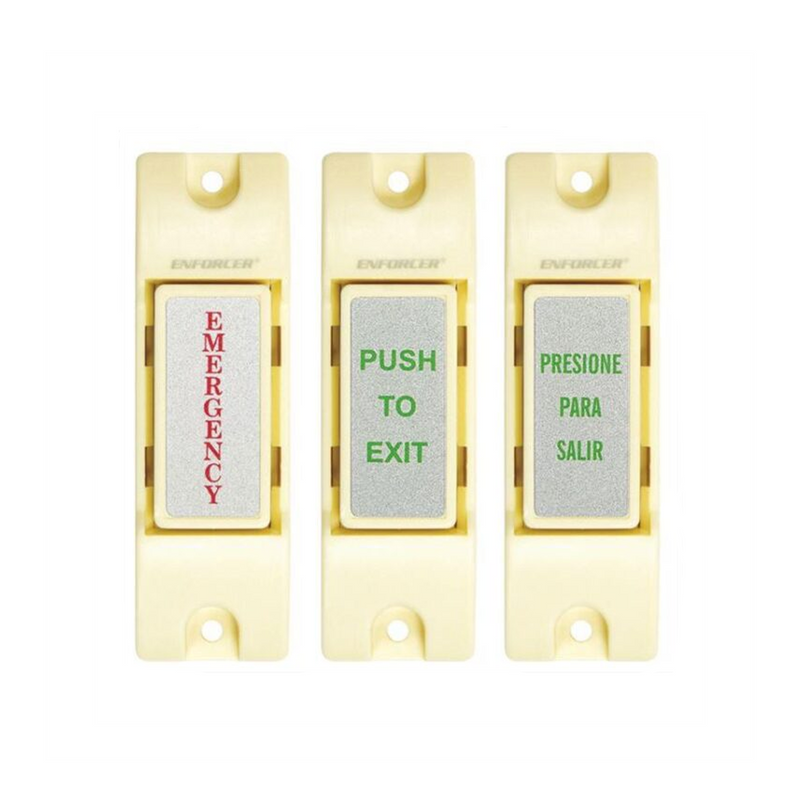 Botón de emergencia NO NC con 3 etiquetas SS075CPEQ