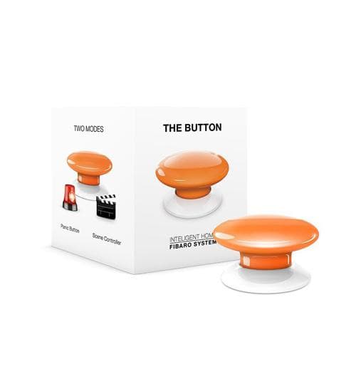 Botón controlador de escenas Z-Wave, naranja  FIBFGPB-101-8 Marca: Fibaro.