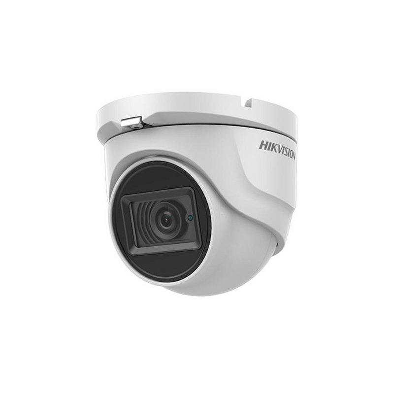 Cámara de seguridad análoga 4K(8MP) metal turret IP67 Marca: Hikvision